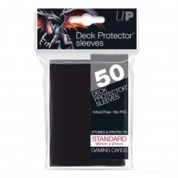 UltraPro Standard Card Sleeves Black (50 Pack) Standard Size Card Sleeves
